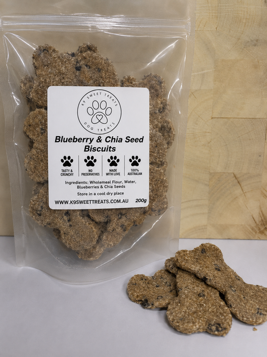 Blueberry and Chia Seed Biscuits